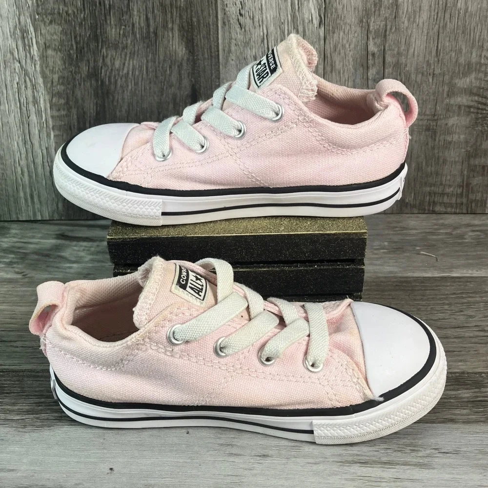Converse Chuck Taylor All Star Pink Canvas Infant Low Top Sneakers 9 A11475F